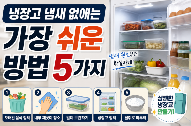 냉장고냄새없애는 쉬운 방법5가지 썸네일