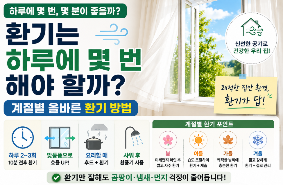 환기는 하루에 몇번해야 할까 썸네일