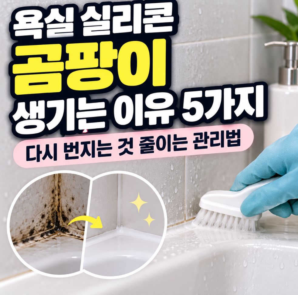욕실실리콘 곰팡이 생기는 이유5가지 썸네일